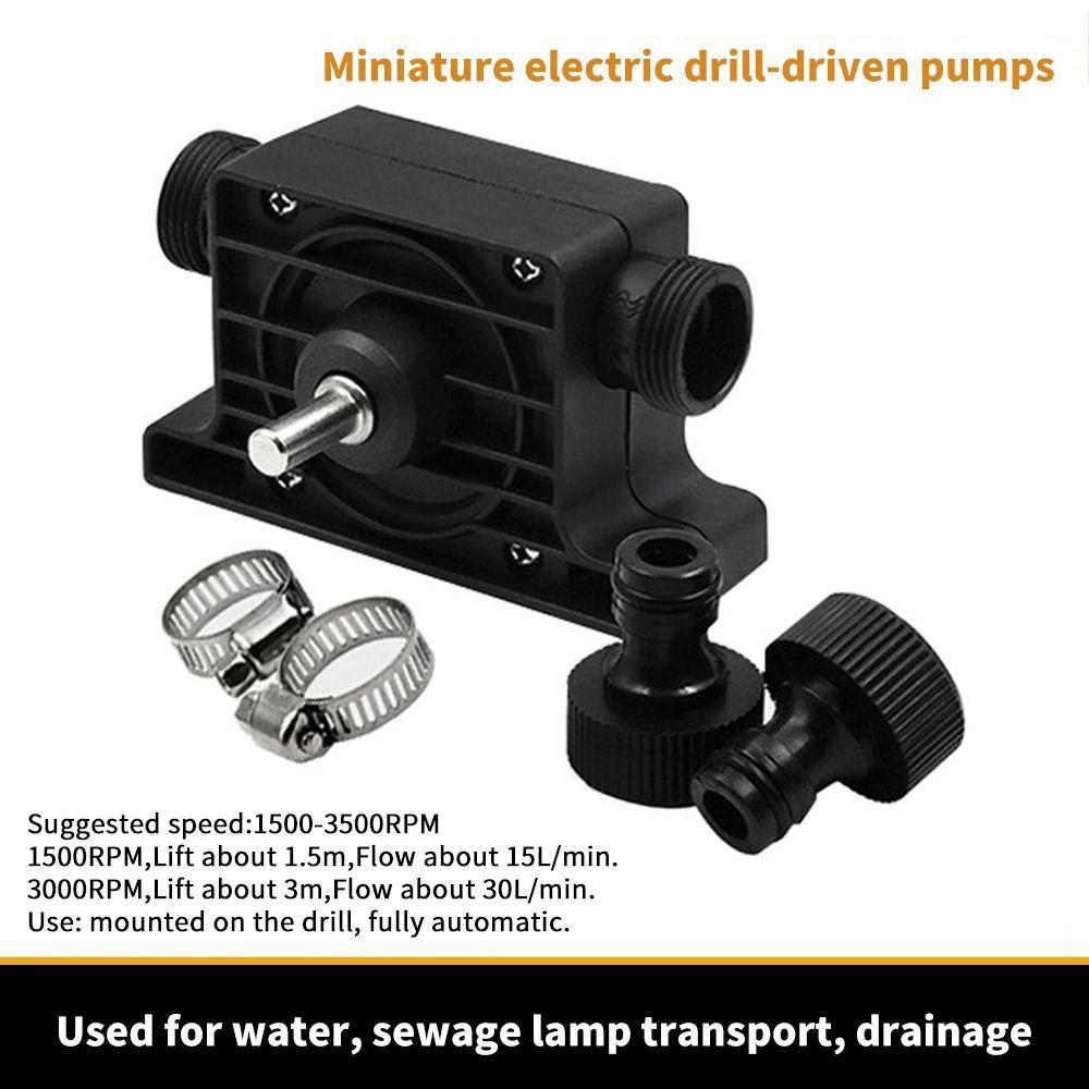 Fluid Water Pump Driven Liquid Transfer Pumps Portable Electric Drill Pump Household чорний
Fluid Water Pump Driven Liquid Transfer Pumps Portable Electric Drill Pump Household чорний