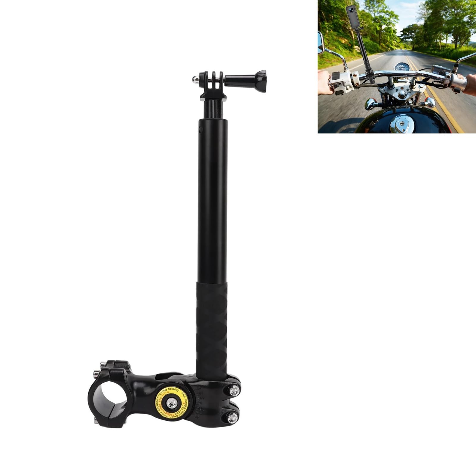 Compatible with Insta360 Selfie 110cm Selfie Stick Adjustable Length Inch Thread with Sports Camera Mount Adapter Motorcycle Stand for GoPro Hero
Compatible with Insta360 Selfie 110cm Selfie Stick Adjustable Length Inch Thread with Sports Camera Mount Adapter Motorcycle Stand for GoPro Hero