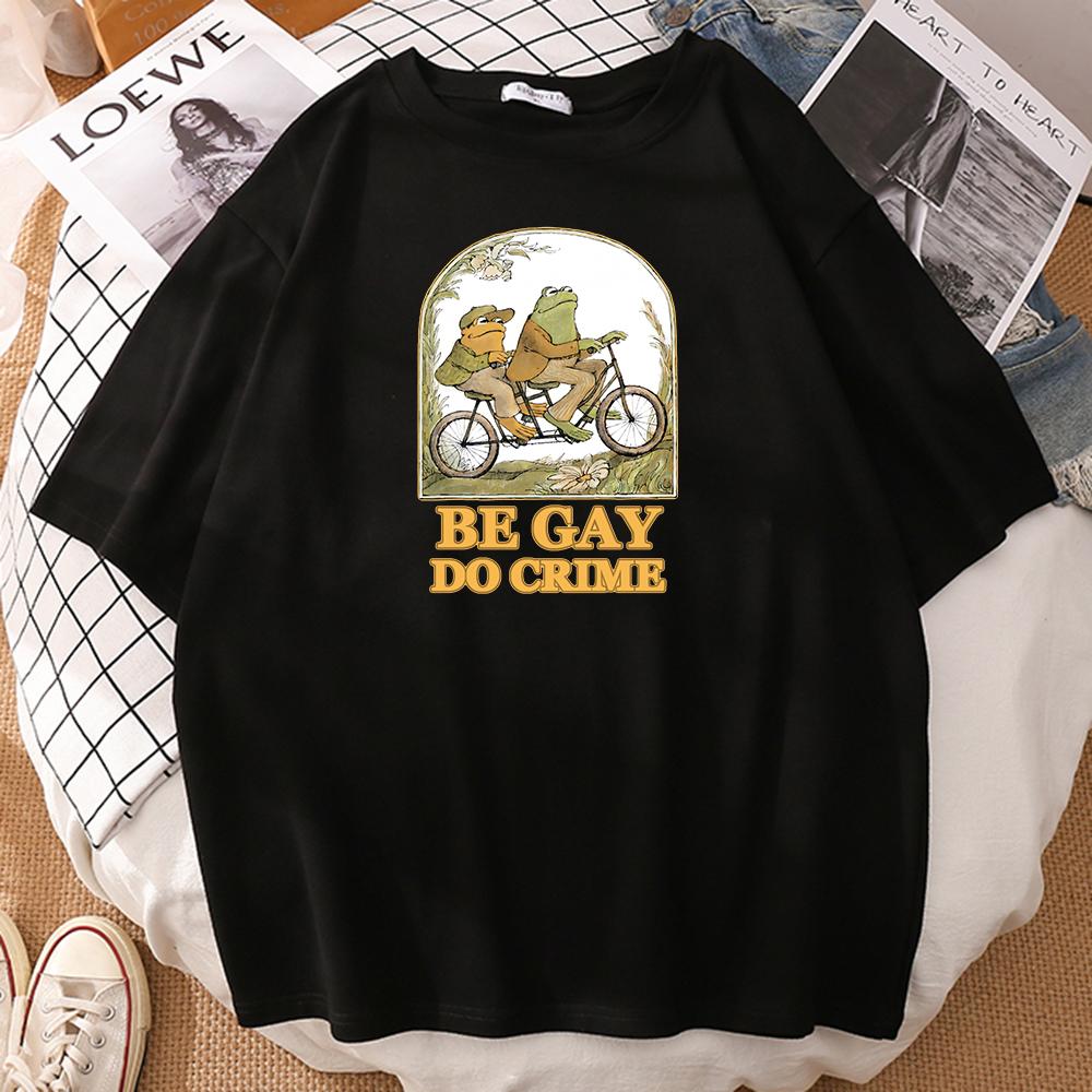 Be Gay Do Crime Letter Frog Toad Ride A Bike Печатные мужские футболки ВинтажНые короткие рукава Стиль кантри Дышащий мужчина футболки
Be Gay Do Crime Letter Frog Toad Ride A Bike Печатные мужские футболки ВинтажНые короткие рукава Стиль кантри Дышащий мужчина футболки