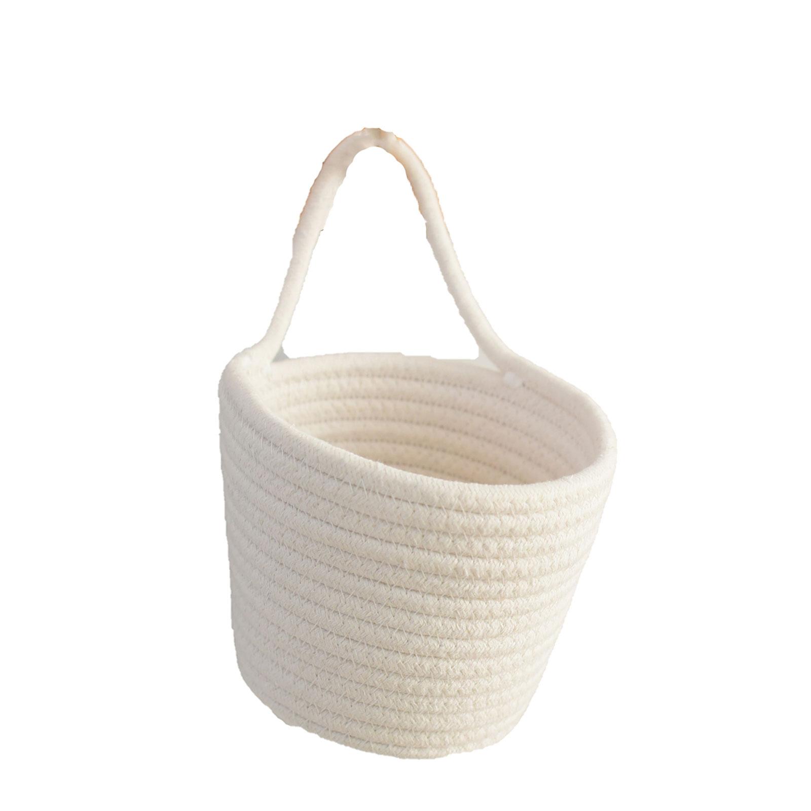 Hand-Woven Cotton Thread Decor Basket Hanging Cosmetics Bag Bird Nest Round-Shaped Fruit Vegetable Storage Mesh Bag
Hand-Woven Cotton Thread Decor Basket Hanging Cosmetics Bag Bird Nest Round-Shaped Fruit Vegetable Storage Mesh Bag