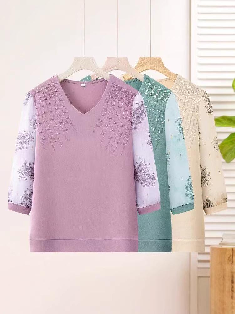 Stylish Long-Sleeve T-Shirt for Middle-Aged Women (Ages 35-45), Perfect for Spring/Autumn 3XL (125~135 cm) зелёный
Stylish Long-Sleeve T-Shirt for Middle-Aged Women (Ages 35-45), Perfect for Spring/Autumn 3XL (125~135 cm) зелёный