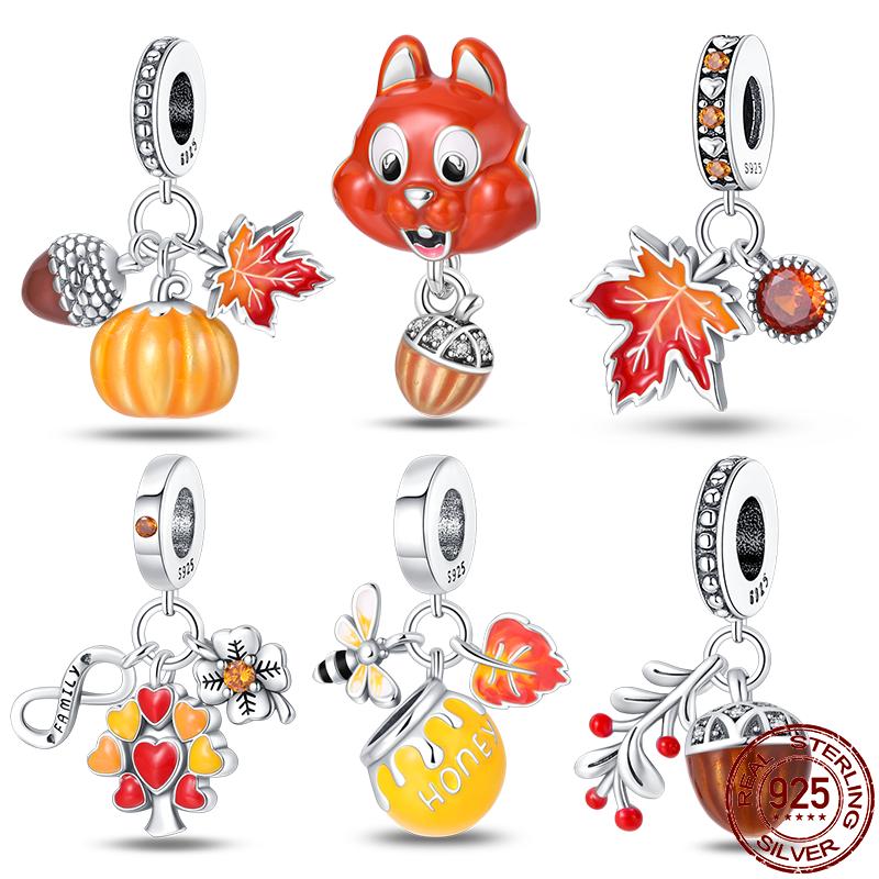 New 925 Sterling Silver Squirrel Pendant Autumn Style Series Charms Fit 925 Original Bracelets Fine Birthday Diy Jewelry
New 925 Sterling Silver Squirrel Pendant Autumn Style Series Charms Fit 925 Original Bracelets Fine Birthday Diy Jewelry