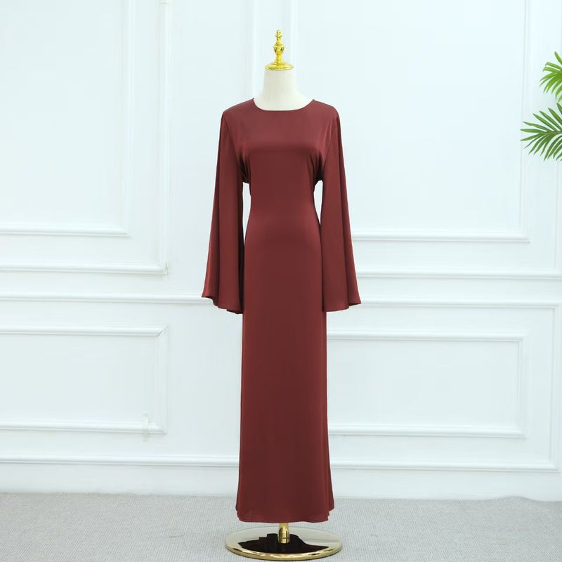 New Arrival Middle East Turkey Pure Color round Neck Tied Silm Dress round Neck Lace up Dress Burgundy M(54)
New Arrival Middle East Turkey Pure Color round Neck Tied Silm Dress round Neck Lace up Dress Burgundy M(54)