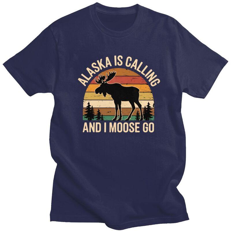 Mens Alaska Is Calling And I Moose Go T Shirts ShortSleeve Cotton Tshirts Birthday Gift Leisure Farm Animal Lover Tee Clothes 4XL
Mens Alaska Is Calling And I Moose Go T Shirts ShortSleeve Cotton Tshirts Birthday Gift Leisure Farm Animal Lover Tee Clothes 4XL