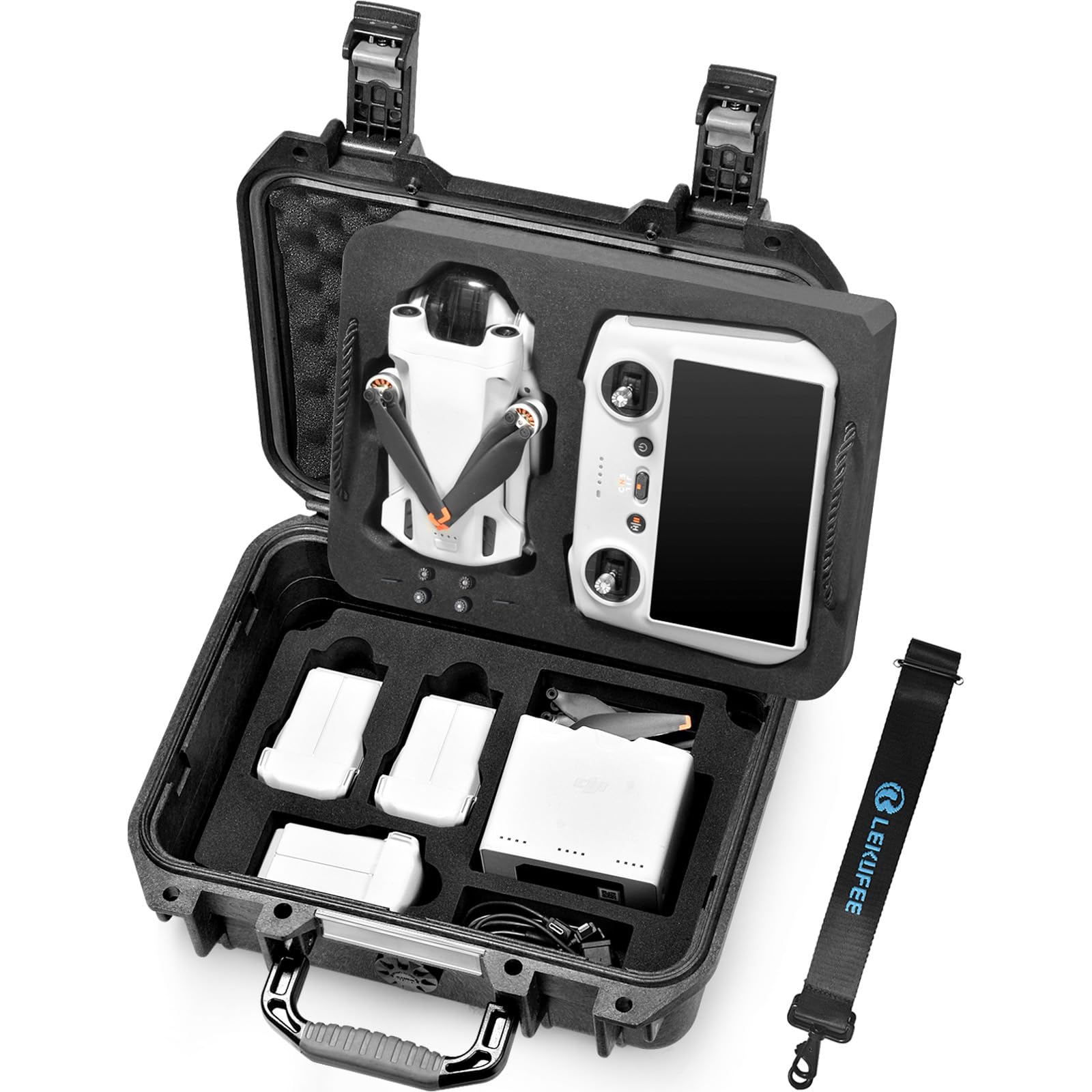 Lekufee DJI Mini 4 Mini 3 Pro RC transmitter Case Waterproof Hard Case Can be stored DJI Mini 3 Drone DJI RC Transmitter DJI Mini 3 Accessories and чорний
Lekufee DJI Mini 4 Mini 3 Pro RC transmitter Case Waterproof Hard Case Can be stored DJI Mini 3 Drone DJI RC Transmitter DJI Mini 3 Accessories and чорний