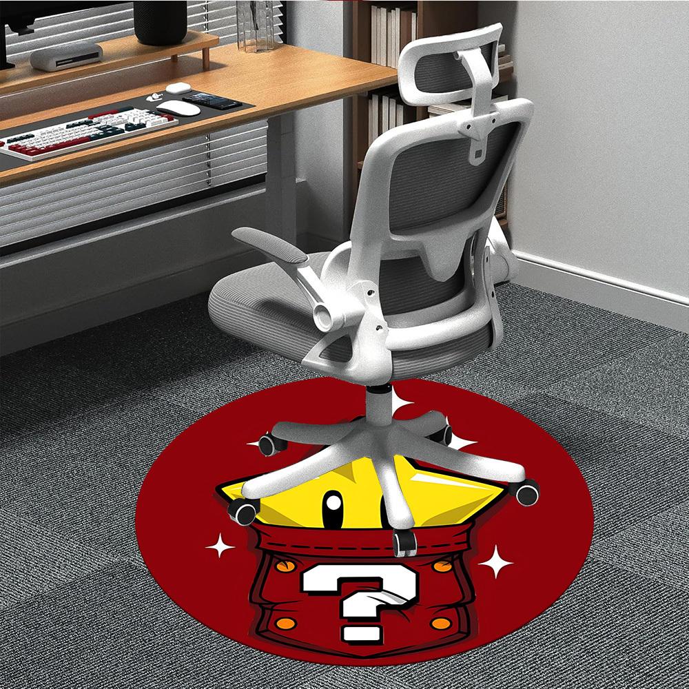1pc Mario Star Office Round Area Rug, Under Office Chairs Bedroom Living Room Home Decor a1022267 80cm by 80cm
1pc Mario Star Office Round Area Rug, Under Office Chairs Bedroom Living Room Home Decor a1022267 80cm by 80cm