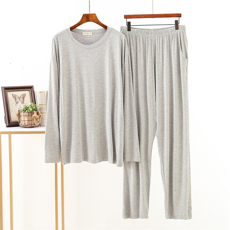 Японский новый стиль модал весна и осень мужская пижама с длинными рукавами свободный большой размер домашний костюм мужской пижамный комплект одежда для сна 2XL
Японский новый стиль модал весна и осень мужская пижама с длинными рукавами свободный большой размер домашний костюм мужской пижамный комплект одежда для сна 2XL