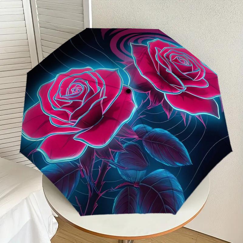 1pc Neon Roses Abstract Artwork Umbrella with Plastic Handle,Suitable for All Seasons Home Travel Outdoor UmbrellaDD931
1pc Neon Roses Abstract Artwork Umbrella with Plastic Handle,Suitable for All Seasons Home Travel Outdoor UmbrellaDD931