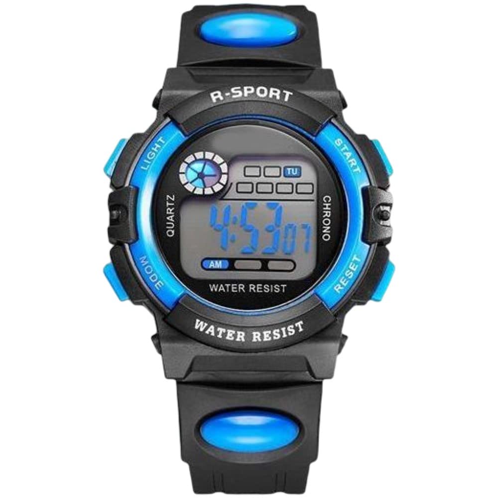 Plus Nao Digital Watch Sports Children Boys Girls Waterproof Alarm Stopwatch Date Calendar Blue -
Plus Nao Digital Watch Sports Children Boys Girls Waterproof Alarm Stopwatch Date Calendar Blue -