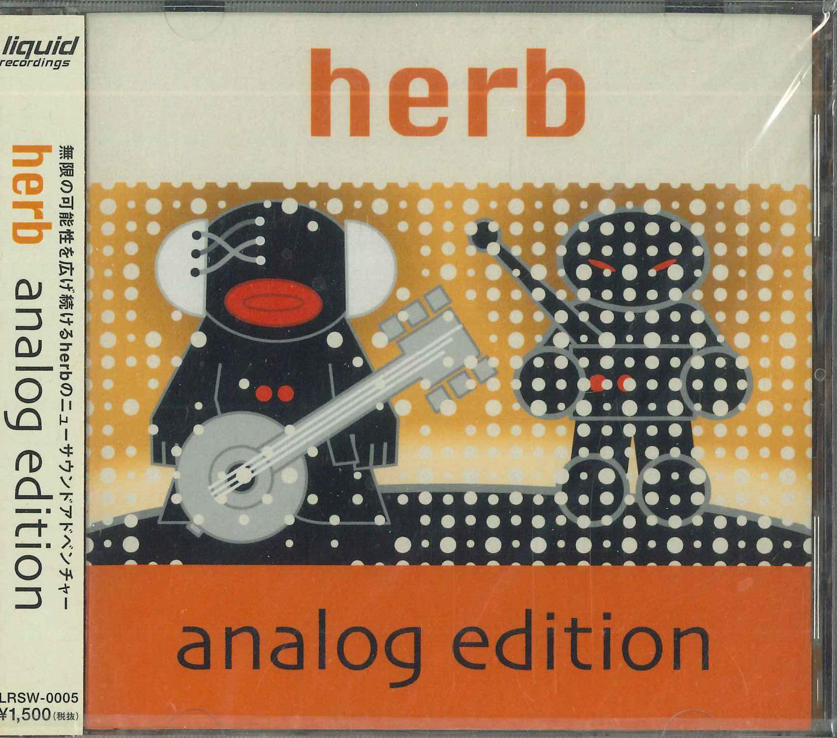 CD HERB - Analog Edition LRSW0005PROMO LIQUID RECORDIN 2001 Japan Obi Japanese Pop/Rock Used
CD HERB - Analog Edition LRSW0005PROMO LIQUID RECORDIN 2001 Japan Obi Japanese Pop/Rock Used