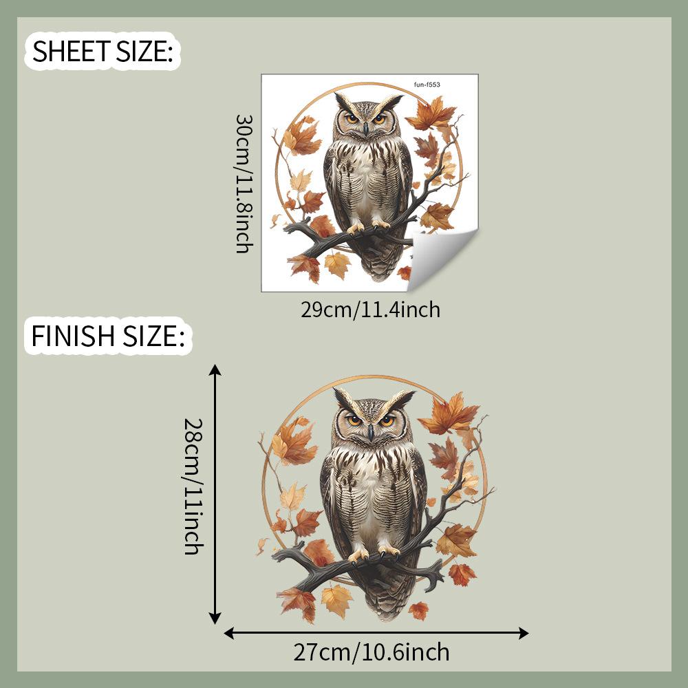 Cartoon Owl on Branch Wall Sticker Self-Adhesive Removable for Bedroom Living Room Background Home Decor 29x30cm різнокольоровий
Cartoon Owl on Branch Wall Sticker Self-Adhesive Removable for Bedroom Living Room Background Home Decor 29x30cm різнокольоровий