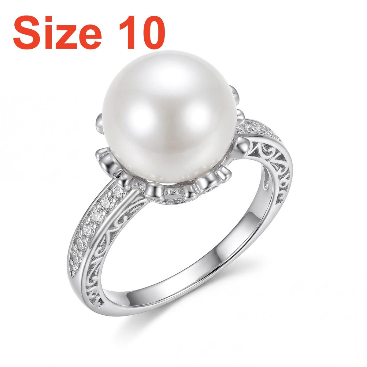 Minimalist Vintage Imitation Pearl CZ Zircon Rings For Women Men Elegant Fashion Shiny Pearl Flower Finger Rings Wedding Jewelry
Minimalist Vintage Imitation Pearl CZ Zircon Rings For Women Men Elegant Fashion Shiny Pearl Flower Finger Rings Wedding Jewelry