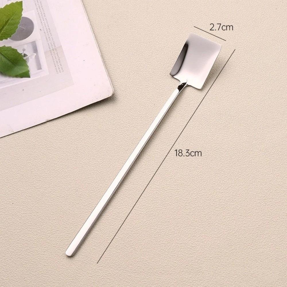 Retro 304 Stainless Steel Spade Spoon Long Handle Durable Coffee Stirring Spoon Portable Net Red Dessert Spoon Watermelon Spoon
Retro 304 Stainless Steel Spade Spoon Long Handle Durable Coffee Stirring Spoon Portable Net Red Dessert Spoon Watermelon Spoon