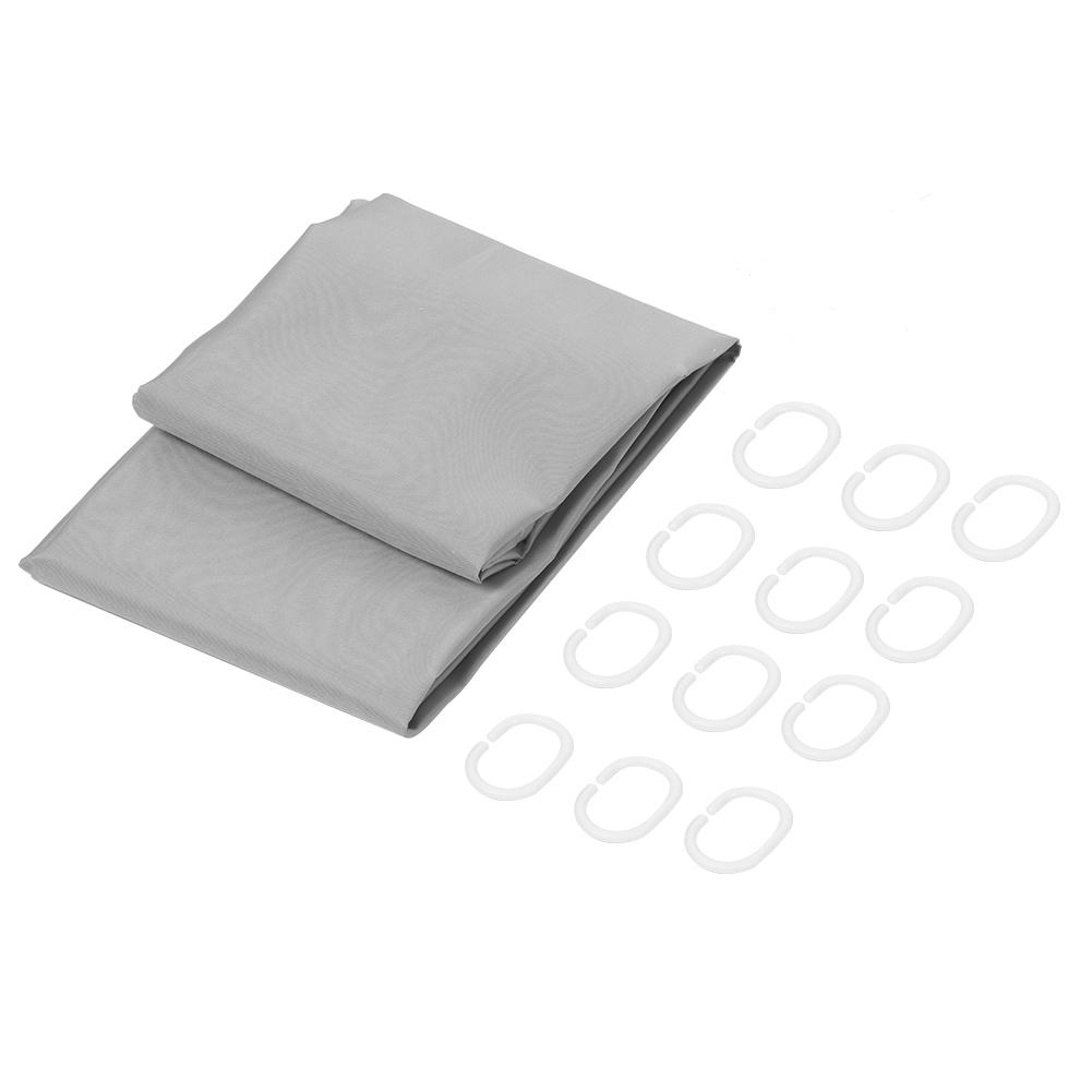 Бытовая водонепроницаемая занавеска для душа Pure Light Grey Bath curtain с крючками для ванной комнаты
Бытовая водонепроницаемая занавеска для душа Pure Light Grey Bath curtain с крючками для ванной комнаты