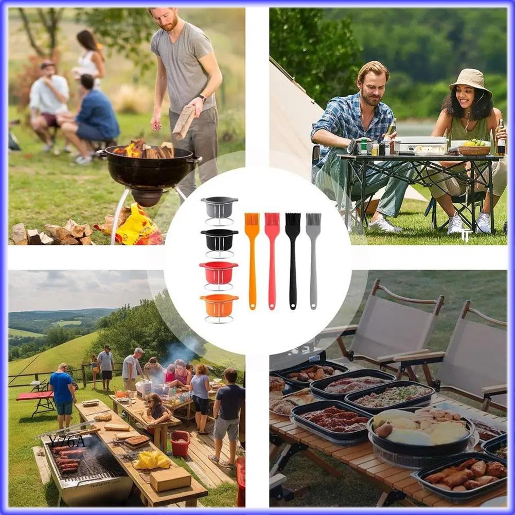 Good-Pinch Bowls For Cooking Prep Silicone Prep & Bowl With Brush & Rack BBQ Accessories Reusable Kitchen Condiment
Good-Pinch Bowls For Cooking Prep Silicone Prep & Bowl With Brush & Rack BBQ Accessories Reusable Kitchen Condiment