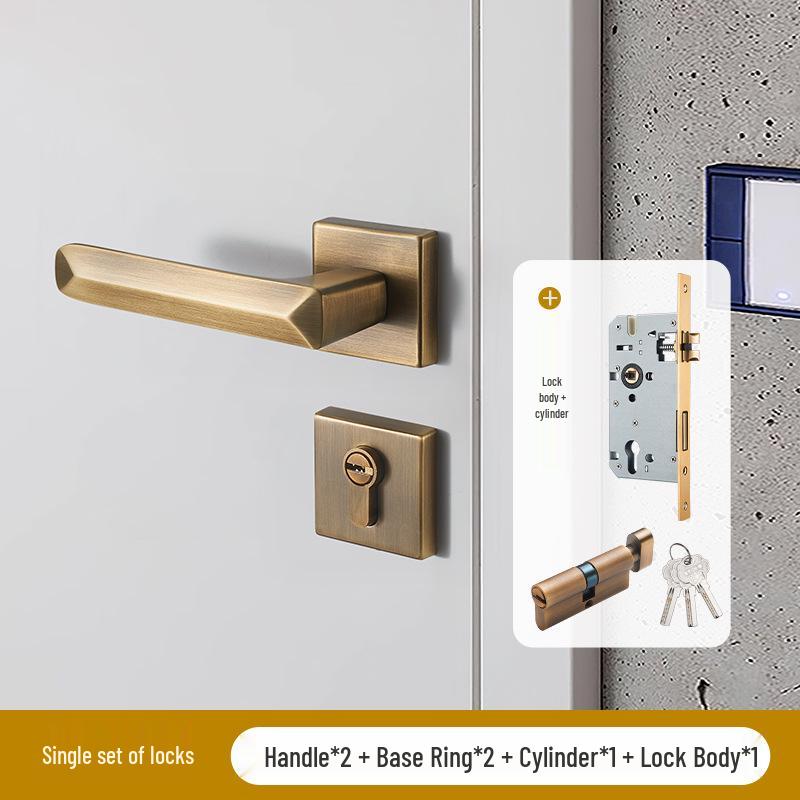 Luxury Brass and Gold Indoor Magnetic Silent Door Lock for Bedroom
Luxury Brass and Gold Indoor Magnetic Silent Door Lock for Bedroom