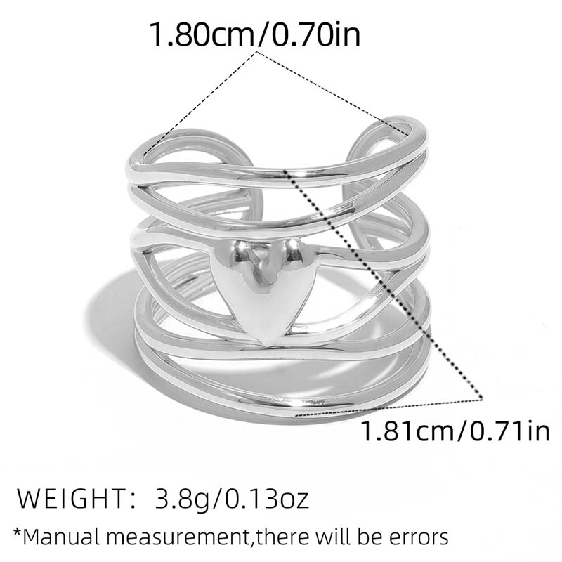 Stainless Steel Metal Hollow Line Heart Open Rings For Women Girls Minimalist Gold Color Adjustable Finger Ring Zircon медный
Stainless Steel Metal Hollow Line Heart Open Rings For Women Girls Minimalist Gold Color Adjustable Finger Ring Zircon медный