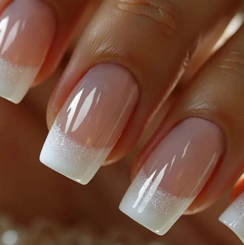 Classic Fashion French Glitter White Medium Rectangular Fake Nails Black Jelly Glue + File (Shein Platform)
Classic Fashion French Glitter White Medium Rectangular Fake Nails Black Jelly Glue + File (Shein Platform)