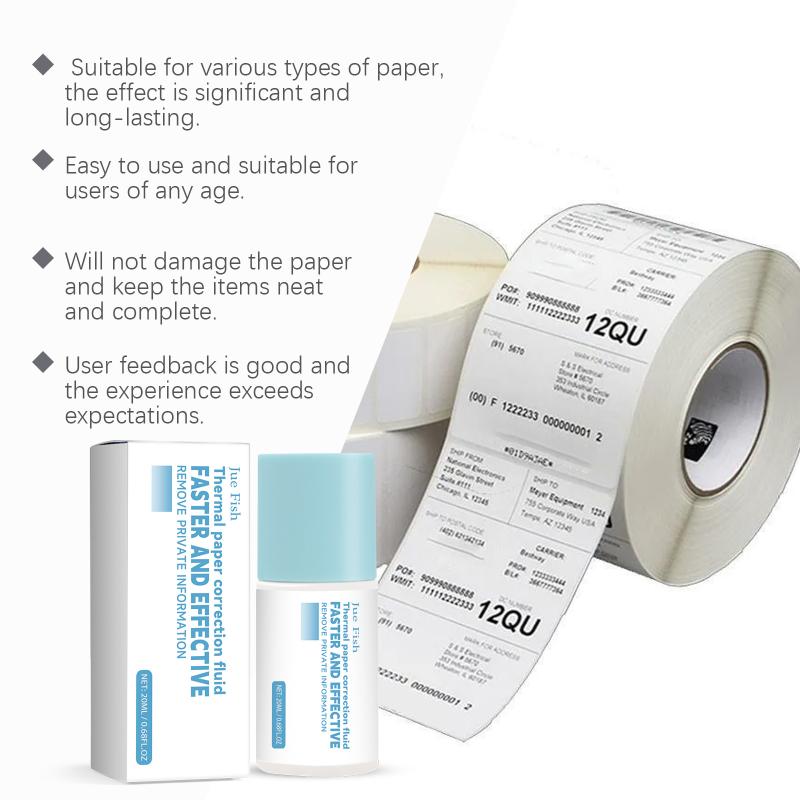 20Ml Thermal Paper Ink Eraser Pen Privacy Protection For Receipt Label Document Security Fade Information Correction Tool 1pcs
20Ml Thermal Paper Ink Eraser Pen Privacy Protection For Receipt Label Document Security Fade Information Correction Tool 1pcs