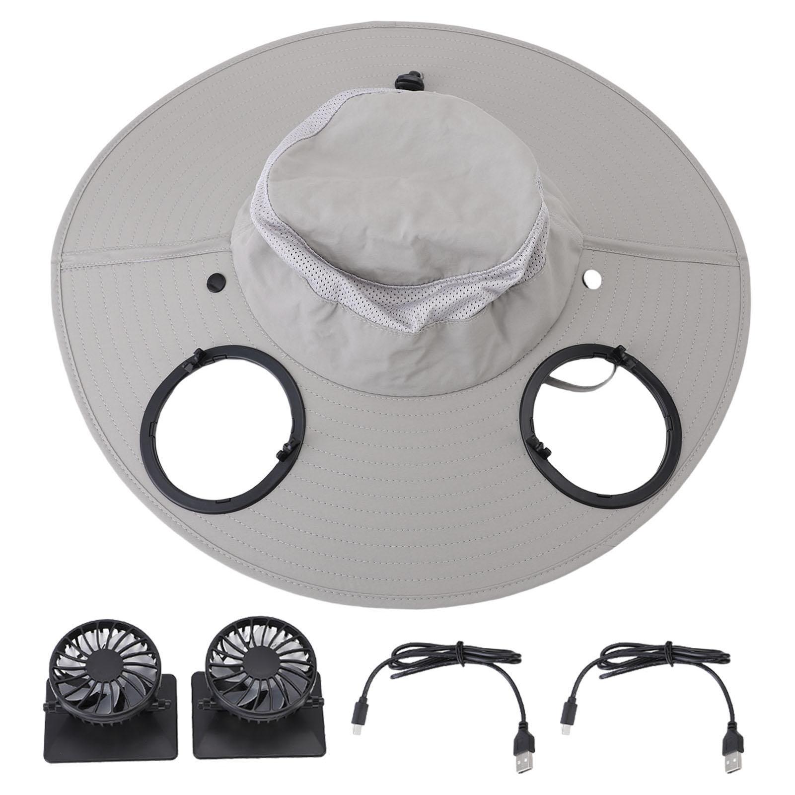 Solar Fan Hat 2 Fan 3 Speed Rechargeable Ultra Violet Proof Wide Brim Sun Hat for Golfing Hiking
Solar Fan Hat 2 Fan 3 Speed Rechargeable Ultra Violet Proof Wide Brim Sun Hat for Golfing Hiking
