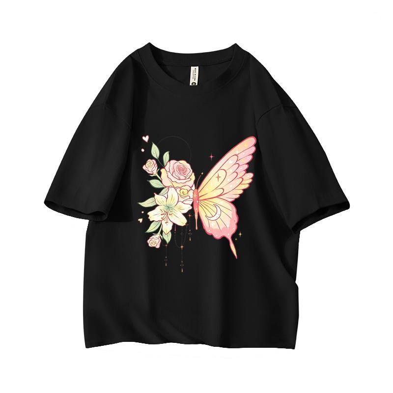 Y2k Butterfly Rose Lily Oversized Short Sleeve O Neck T Shirt Graphic Print 100 Cotton 2000s Vintage Women Tops clothes Summer L
Y2k Butterfly Rose Lily Oversized Short Sleeve O Neck T Shirt Graphic Print 100 Cotton 2000s Vintage Women Tops clothes Summer L