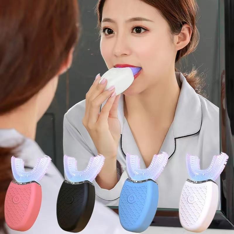 Звукова автоматична електрична зубна щітка для дорослихUShaped 360 Degree Toothbrush USB RechargeableTeeth Cleaning & Whitening Brush білий
Звукова автоматична електрична зубна щітка для дорослихUShaped 360 Degree Toothbrush USB RechargeableTeeth Cleaning & Whitening Brush білий