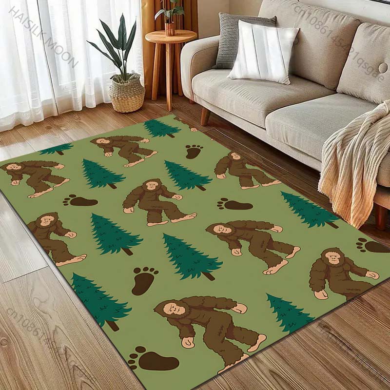 Sasquatch and Tree Print Cartoon Carpet for Bedroom Living Room Bedside Sofa Floor Mat Modern Home Decor Area Rug Large Size 40x60cm (16x24in)
Sasquatch and Tree Print Cartoon Carpet for Bedroom Living Room Bedside Sofa Floor Mat Modern Home Decor Area Rug Large Size 40x60cm (16x24in)