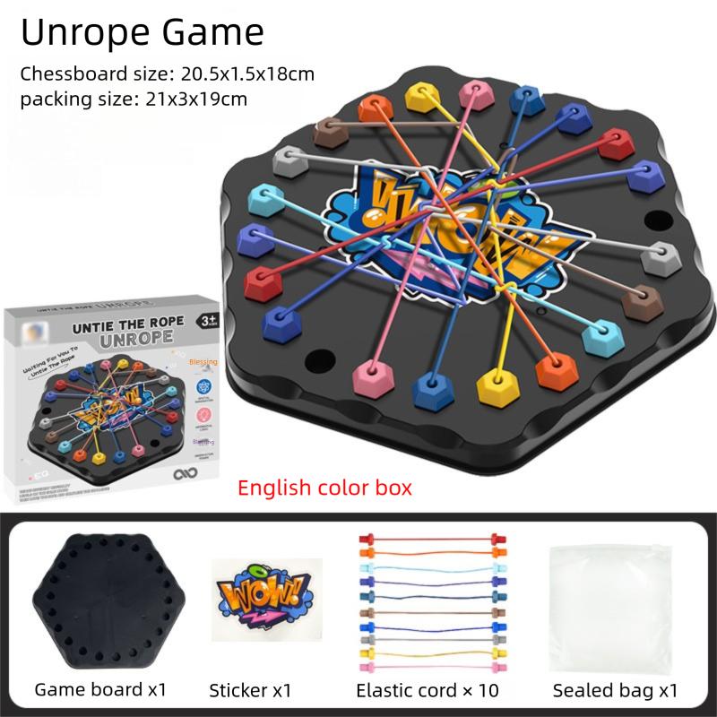 Children Puzzle Board Game Untangle Rope Knots Challenge Social Party Parent-Child Activities Knotted Rope Educational Toy
Children Puzzle Board Game Untangle Rope Knots Challenge Social Party Parent-Child Activities Knotted Rope Educational Toy