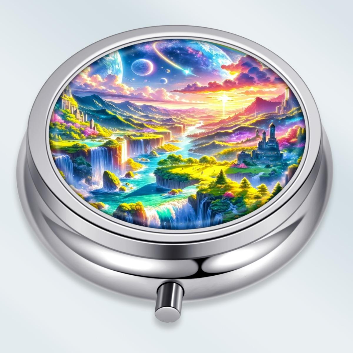 Portable Pill Box with 3 Compartments, Mini Metal Medicine Organizer Case, Cute Printed Pill Container for Vitamins, Pills, Jewelry, Travel, Daily Use різнокольоровий
Portable Pill Box with 3 Compartments, Mini Metal Medicine Organizer Case, Cute Printed Pill Container for Vitamins, Pills, Jewelry, Travel, Daily Use різнокольоровий