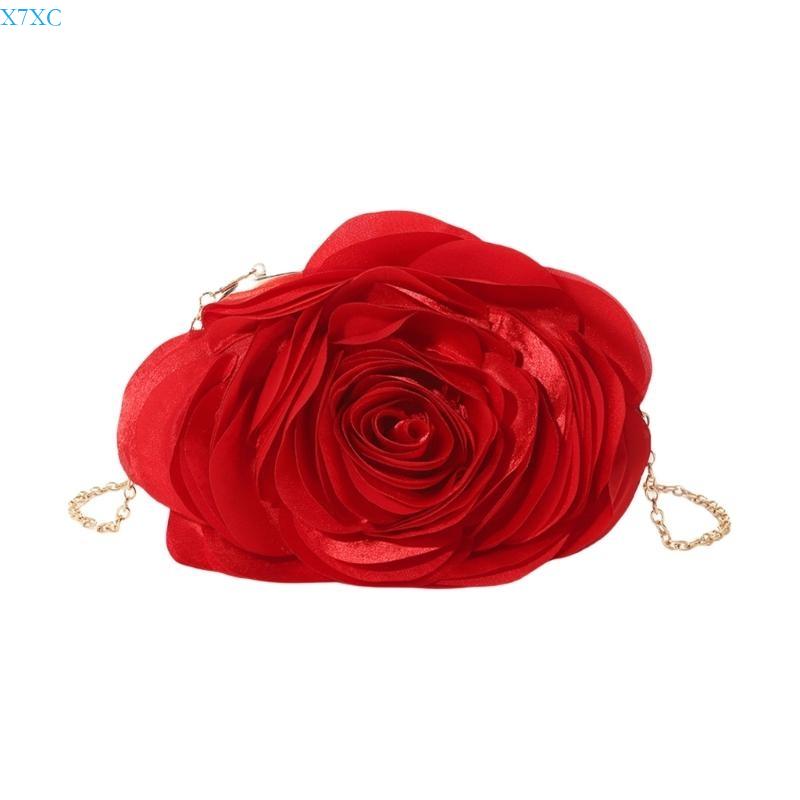 X7XC Luxurious Rose Satins Mini Evening Clutch Bag with Detachable Chain for Formal Event Elegant Crossbody Handbag Purse красный
X7XC Luxurious Rose Satins Mini Evening Clutch Bag with Detachable Chain for Formal Event Elegant Crossbody Handbag Purse красный