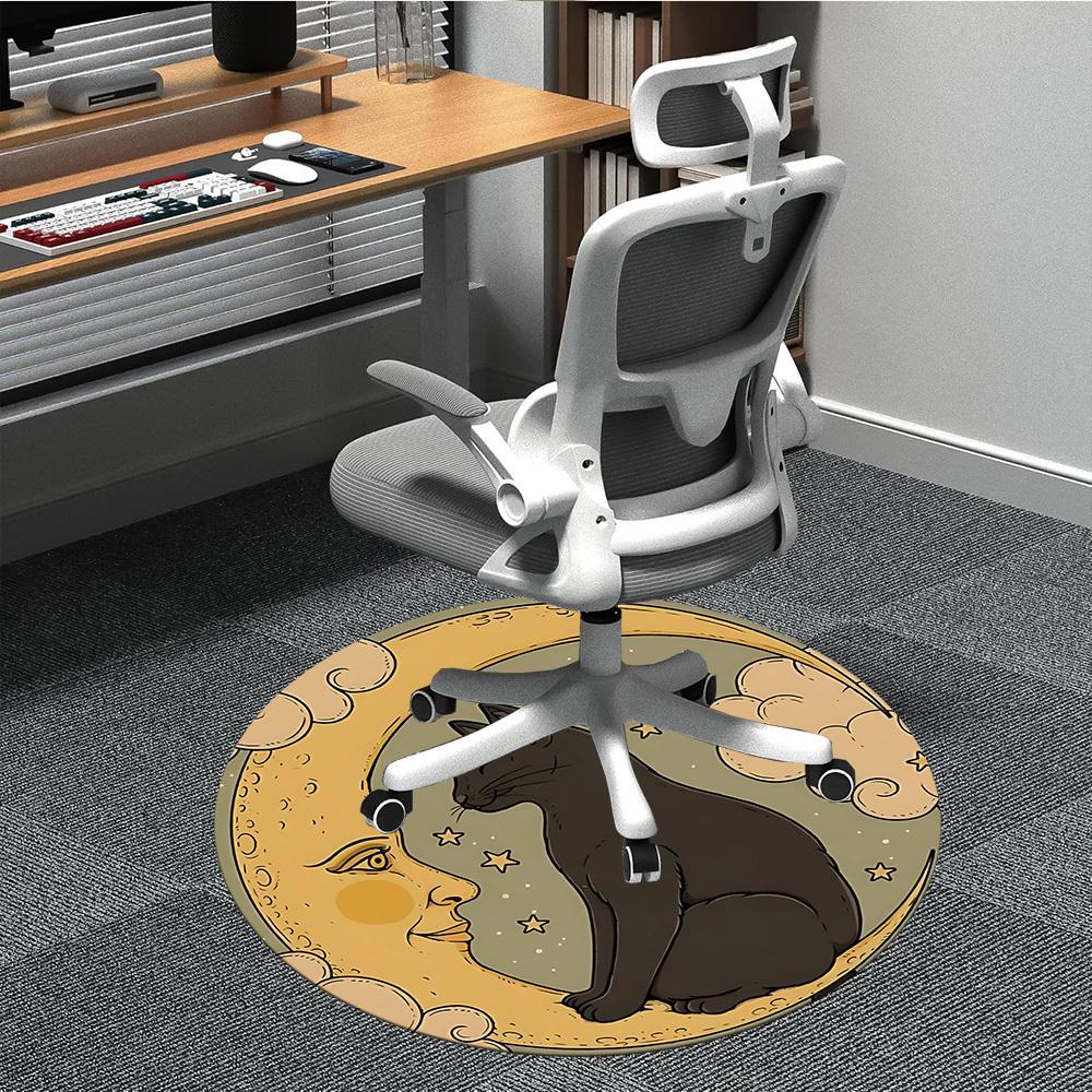 1pc Moon Cat Office Round Area Rug, Indoor Mat Suitable For Office, Under Office Chairs Bedroom Living Room Home Decor, Room Deco176 80cm by 80cm
1pc Moon Cat Office Round Area Rug, Indoor Mat Suitable For Office, Under Office Chairs Bedroom Living Room Home Decor, Room Deco176 80cm by 80cm