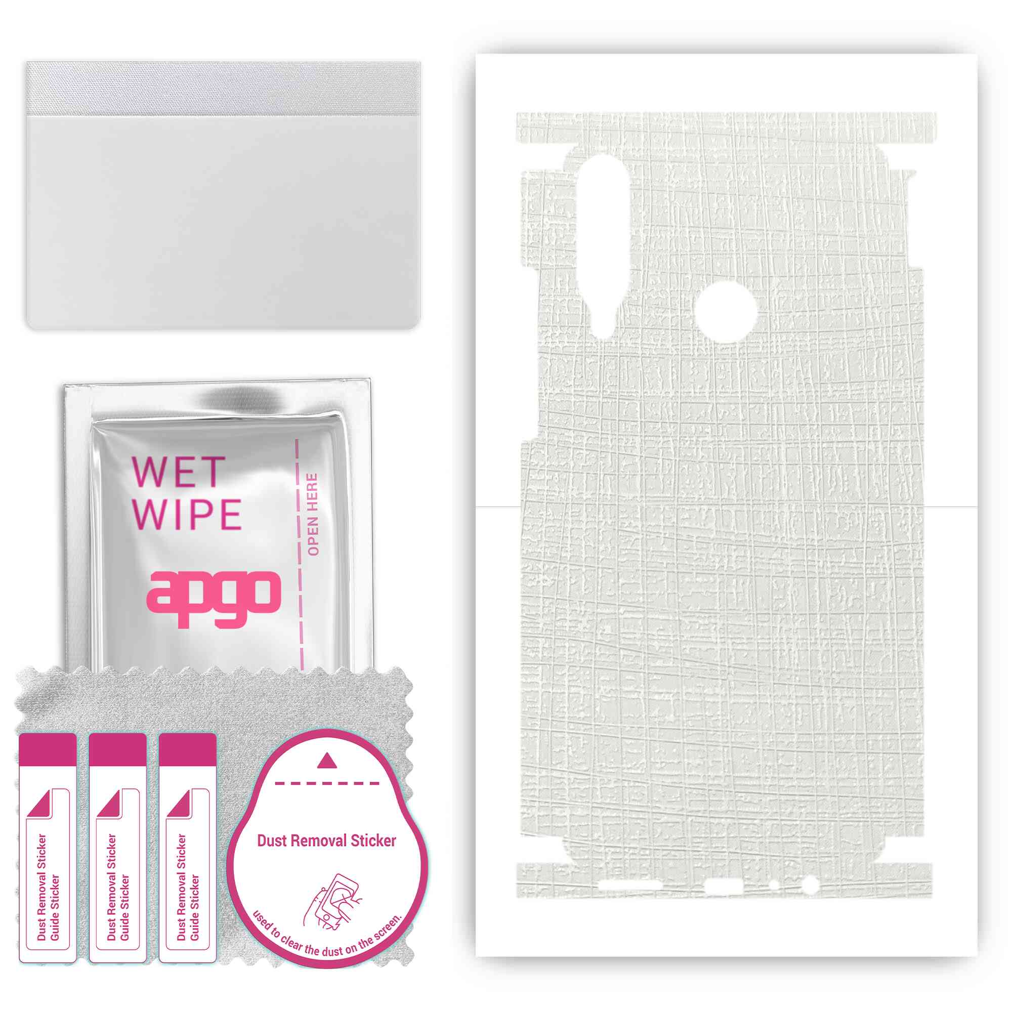 apgo Protective Skin Sticker for the back+sides compatible with Huawei Y6p, Full Wrap Film, Foil, Vinyl - Pattern White Fabric
apgo Protective Skin Sticker for the back+sides compatible with Huawei Y6p, Full Wrap Film, Foil, Vinyl - Pattern White Fabric