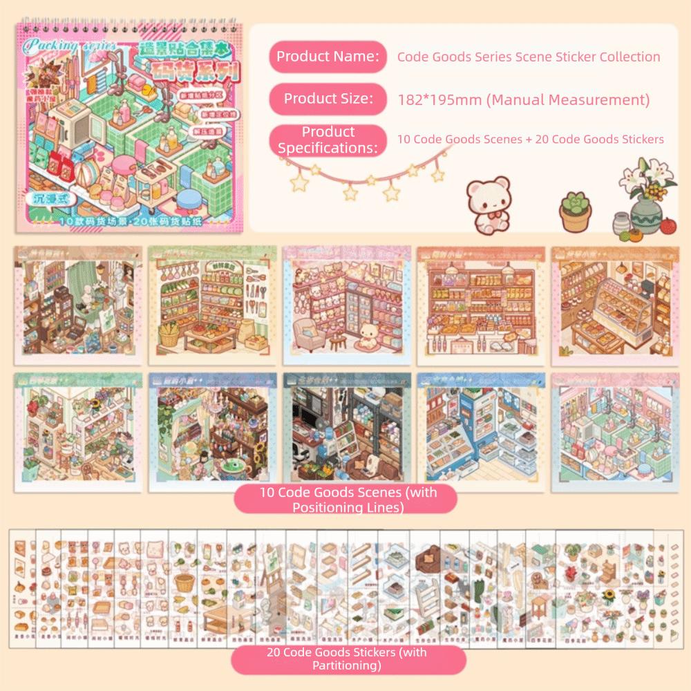 PET Miniature Scene Sticker 10 Scenes 3D Stacking Sticker New Mini Scenery Stickers Holiday Gifts
PET Miniature Scene Sticker 10 Scenes 3D Stacking Sticker New Mini Scenery Stickers Holiday Gifts