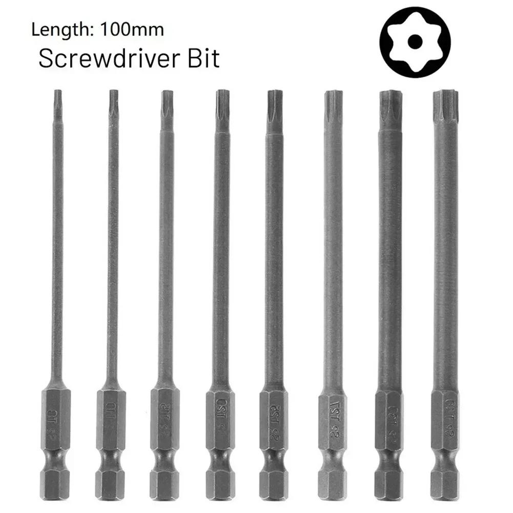 100mm Magnetic Torx Screwdriver Bit T8-T40 Electric Screwdriver Bit T8/T9/T10/ T15/T20/T25/T30/T40 Screwdriver Head Bits T40
100mm Magnetic Torx Screwdriver Bit T8-T40 Electric Screwdriver Bit T8/T9/T10/ T15/T20/T25/T30/T40 Screwdriver Head Bits T40