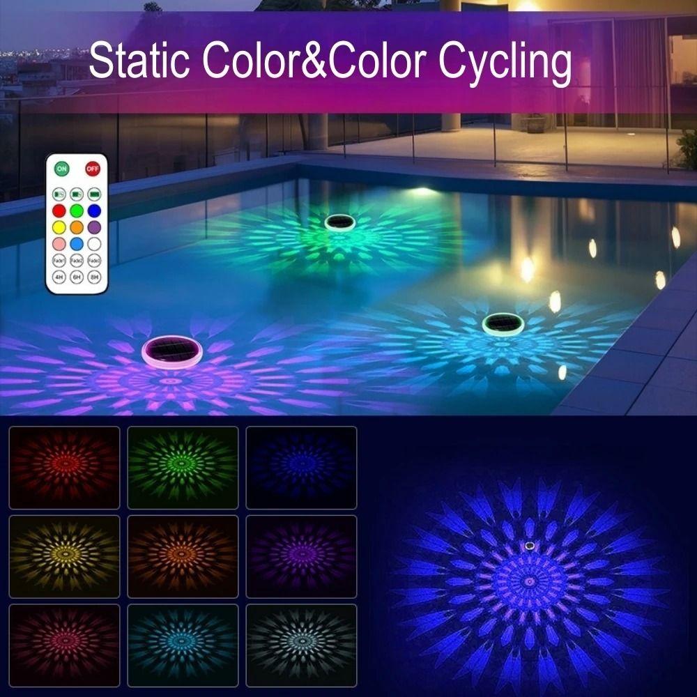 12 режимов Солнечный плавающий светильник для воды Динамические RGB плавающие огни на солнечной батарее Бассейн 1Pc
12 режимов Солнечный плавающий светильник для воды Динамические RGB плавающие огни на солнечной батарее Бассейн 1Pc