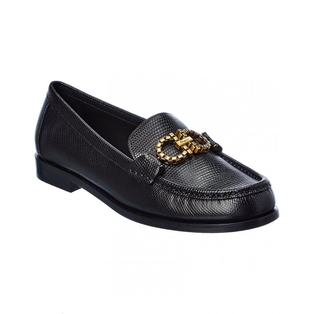 Salvatore Ferragamo Ferragamo Rolo Leather Loafer Black UK 11.5
Salvatore Ferragamo Ferragamo Rolo Leather Loafer Black UK 11.5