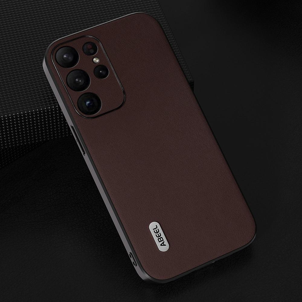 ABEEL Anti-Scratch Phone Shell for Samsung Galaxy S23 Ultra Case Nappa Texture Genuine Cow Leather+PC+TPU Cover Coffee
ABEEL Anti-Scratch Phone Shell for Samsung Galaxy S23 Ultra Case Nappa Texture Genuine Cow Leather+PC+TPU Cover Coffee