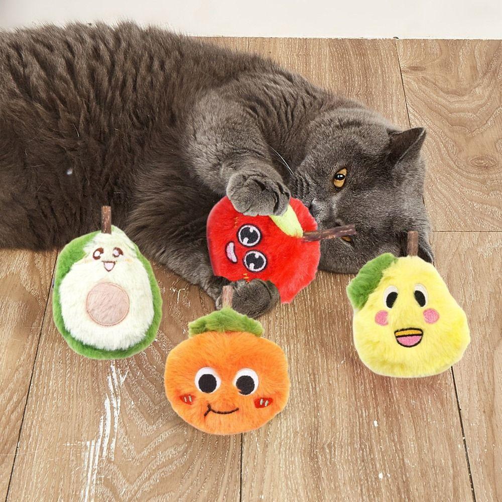 4Pcs Simulation Cat Chewing Toy Fruit Shape Cat Teasing Toys Teeth Grinding Toy For Dogs Cats 4Pcs
4Pcs Simulation Cat Chewing Toy Fruit Shape Cat Teasing Toys Teeth Grinding Toy For Dogs Cats 4Pcs