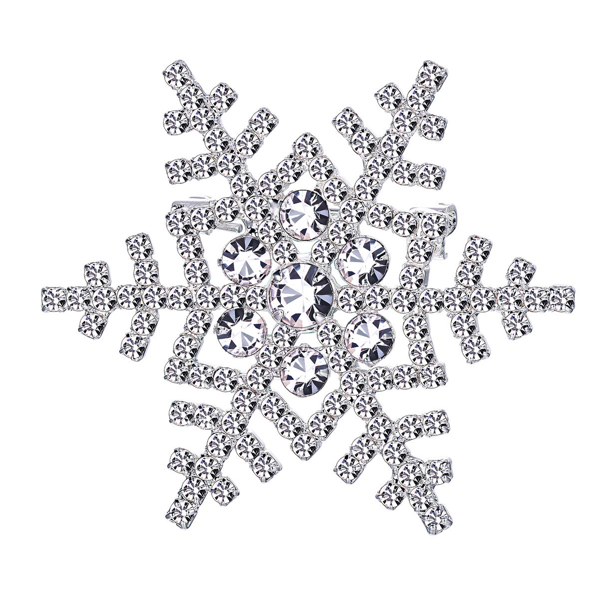 FOCALOOK Snowflake Brooch Christmas Rhinestone Silver Snow Sparkling Pin Badge Breast Decoration Winter Accessory
FOCALOOK Snowflake Brooch Christmas Rhinestone Silver Snow Sparkling Pin Badge Breast Decoration Winter Accessory