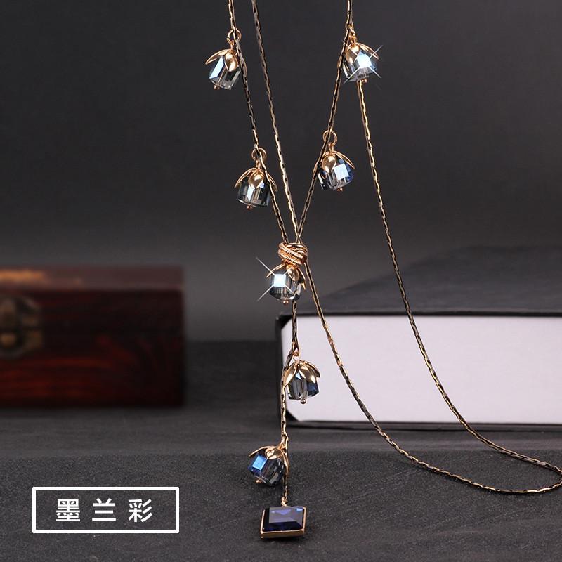 Уникальное геометрическое хрустальное ожерелье для женщин с роскошным титановым дизайном из стали Ink Blue
Уникальное геометрическое хрустальное ожерелье для женщин с роскошным титановым дизайном из стали Ink Blue