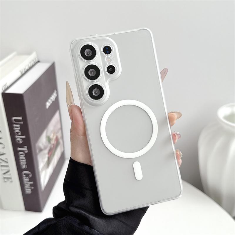 Transparent Matte Wireless Charging Magnetic For Magsafe Case For Samsung Galaxy S26 S25 S24 S23 S22 Ultra Plus Shockproof Cover Galaxy S22 5G матовий колір білий
Transparent Matte Wireless Charging Magnetic For Magsafe Case For Samsung Galaxy S26 S25 S24 S23 S22 Ultra Plus Shockproof Cover Galaxy S22 5G матовий колір білий