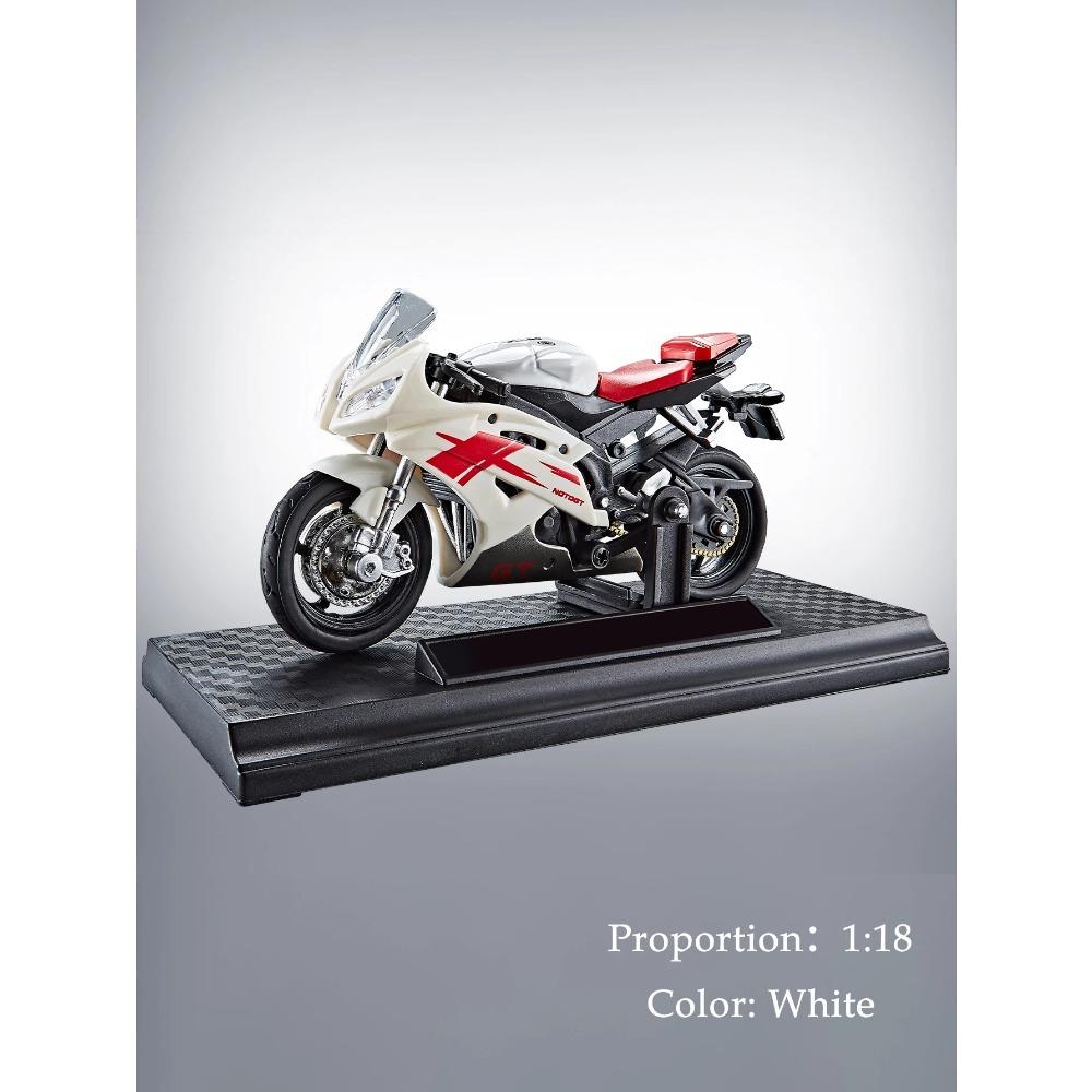 Модель мотоцикла литая 1:18 Игрушечных Машинок, Коллекционная Модель С Основанием-Подставкой Вращающиеся Резиновые Колеса Подарки для Детей
Модель мотоцикла литая 1:18 Игрушечных Машинок, Коллекционная Модель С Основанием-Подставкой Вращающиеся Резиновые Колеса Подарки для Детей