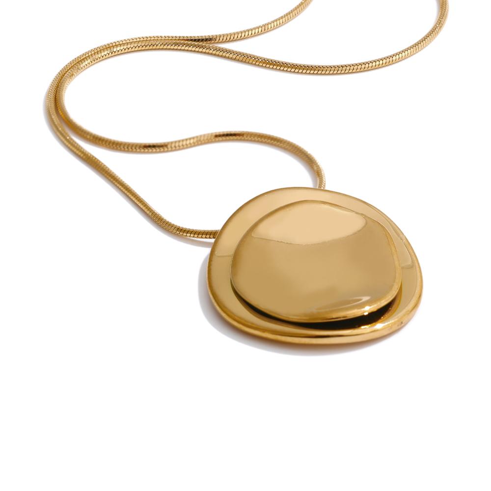 Yhpup Double Round Pendant Fashion Necklace Water Resistant Metal Stainless Steel Daily Waterproof Jewelry Recommend
Yhpup Double Round Pendant Fashion Necklace Water Resistant Metal Stainless Steel Daily Waterproof Jewelry Recommend