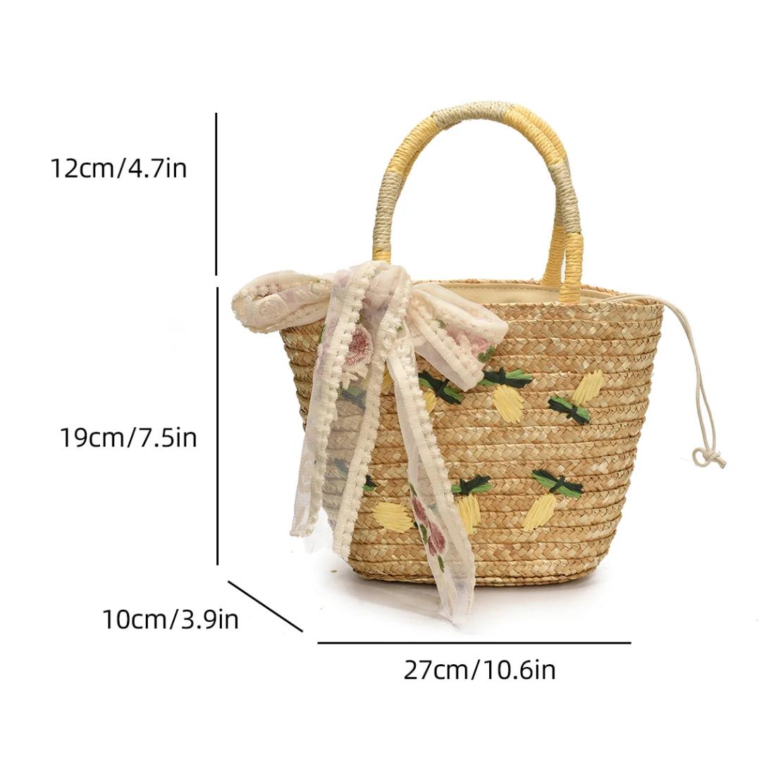 Large Capacity Beach Shoulder Bag Designer Embroidery Handbag Summer Handmade Rattan Bag Fashion Basket Straw Shopping Bag
Large Capacity Beach Shoulder Bag Designer Embroidery Handbag Summer Handmade Rattan Bag Fashion Basket Straw Shopping Bag