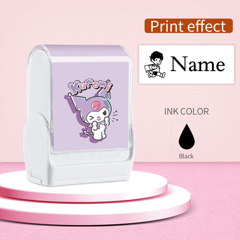 Personalized Waterproof Name Stamp-With Kuromi Designs, Washable Ink for Smudge-Free Labels on Clothing, Shoes School Supplies
Personalized Waterproof Name Stamp-With Kuromi Designs, Washable Ink for Smudge-Free Labels on Clothing, Shoes School Supplies