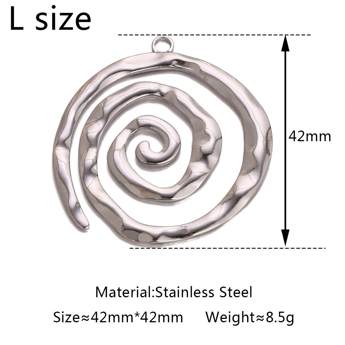 3Pcs/Lot Stainless Steel Swirl Charms for Jewelry Making Supplies Spiral Wave Vortex Pendant DIY Necklace Earrings Accessories
3Pcs/Lot Stainless Steel Swirl Charms for Jewelry Making Supplies Spiral Wave Vortex Pendant DIY Necklace Earrings Accessories