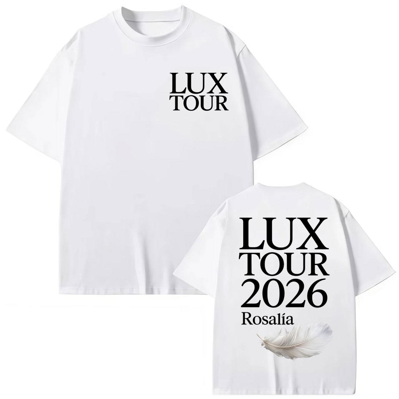 Singer Rosalia LUX Tour 2026 Merch Tshirt Fashion Pop Music Short Sleeve Tshirts Men Women Summer High Quality Cotton T Shirts S
Singer Rosalia LUX Tour 2026 Merch Tshirt Fashion Pop Music Short Sleeve Tshirts Men Women Summer High Quality Cotton T Shirts S