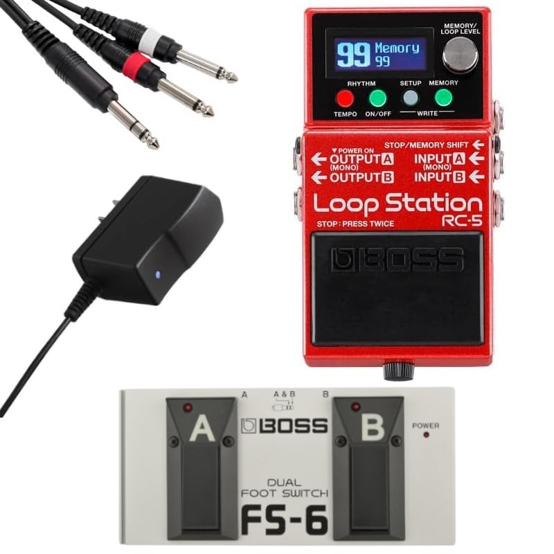 BOSS Loop Station looper Dual Foot switch PSA100S2 genuine adapter FS cable set RC-5 + FS-6 + +
BOSS Loop Station looper Dual Foot switch PSA100S2 genuine adapter FS cable set RC-5 + FS-6 + +