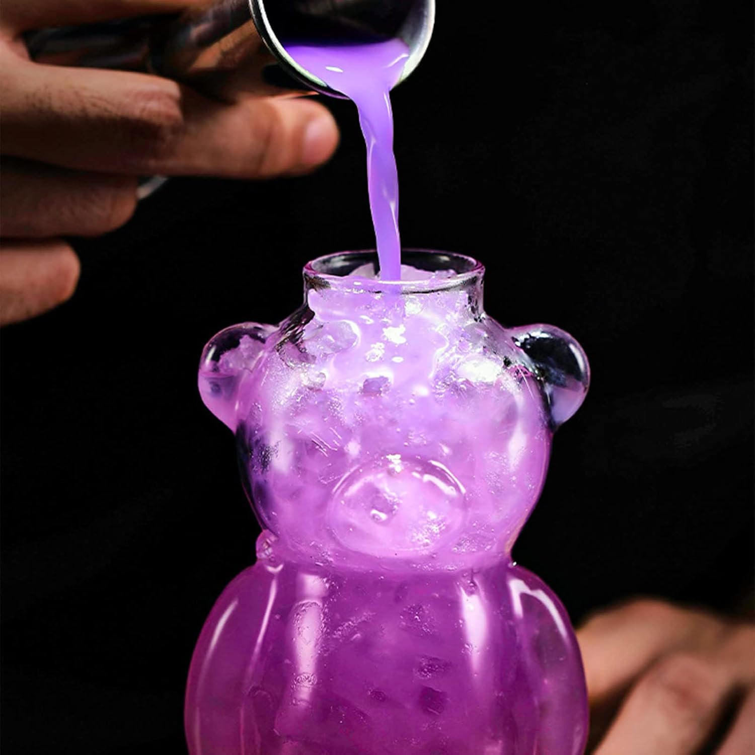 Glass Cups,Cute Bear Shaped Glass Cup Cocktail Glass Coffee Mugs Beverage Glasses Goblet Drinkware for Wine Champagne Cocktail, 2.36x5.51inch, Clear
Glass Cups,Cute Bear Shaped Glass Cup Cocktail Glass Coffee Mugs Beverage Glasses Goblet Drinkware for Wine Champagne Cocktail, 2.36x5.51inch, Clear