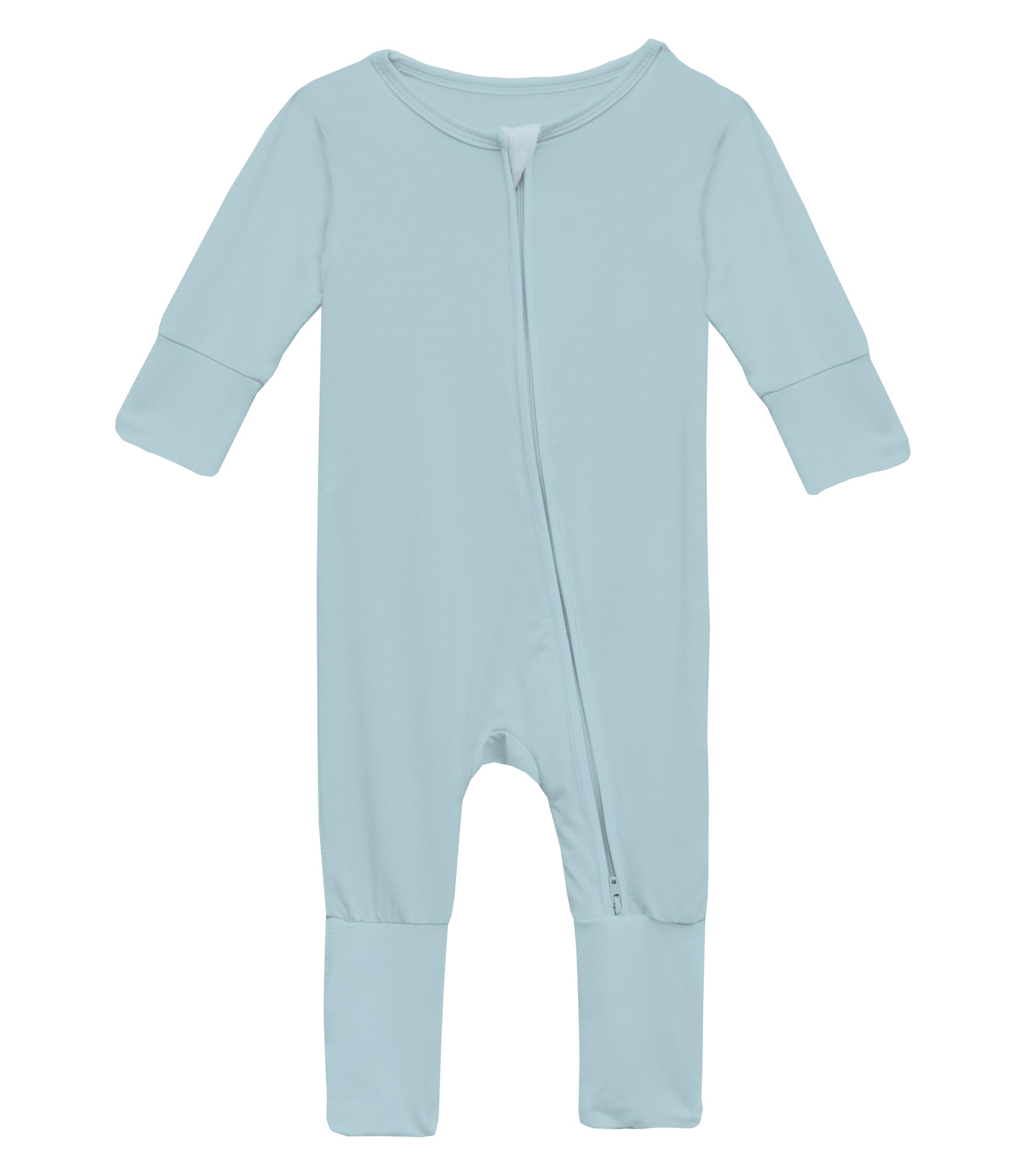 KICKEE Footed Romper, Unisex, Long Sleeve, Solid Color, 2-Way Flip Closure, Newborn Baby Coverall, Sleepwear, Front Opening, No Snaps (Spring Sky, 80)
KICKEE Footed Romper, Unisex, Long Sleeve, Solid Color, 2-Way Flip Closure, Newborn Baby Coverall, Sleepwear, Front Opening, No Snaps (Spring Sky, 80)
